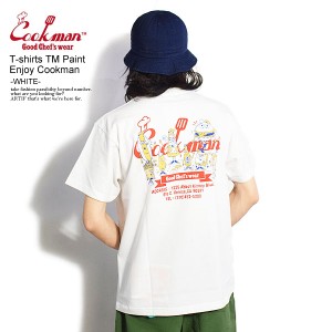 COOKMAN クックマン T-shirts TM Paint Enjoy Cookman -WHITE- メンズ Tシャツ 半袖 半袖Tシャツ ストリート cookman tシャツ atftps