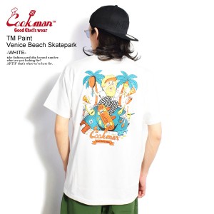 COOKMAN クックマン T-shirts TM Paint Venice Beach Skatepark -WHITE- メンズ Tシャツ 半袖 半袖Tシャツ ストリート tシャツ atftps