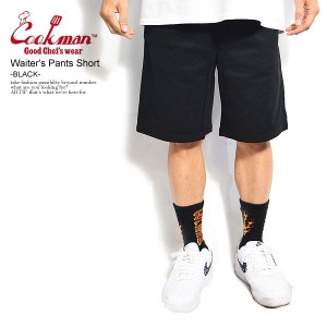 COOKMAN クックマン Waiter's Pants Short Black -BLACK- メンズ ショートパンツ ショーツ シェフパンツ atfpts