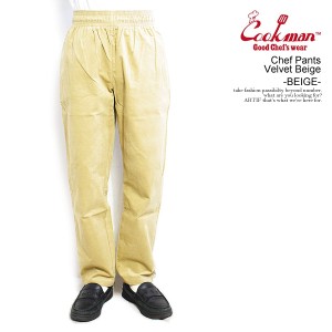 COOKMAN クックマン Chef Pants Velvet Beige -BEIGE- メンズ パンツ シェフパンツ イージーパンツ ストリート atfpts