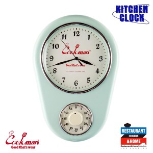 COOKMAN クックマン KITCHEN CLOCK MINT -PALE BLUE- メンズ キッチンクロック 掛け時計 キッチンタイマー ストリート cookman atfacc