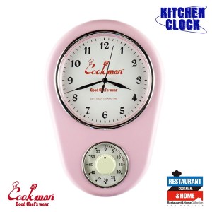 COOKMAN クックマン KITCHEN CLOCK PINK -LIGHT PINK- メンズ キッチンクロック 掛け時計 キッチンタイマー ストリート cookman atfacc