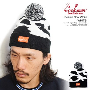 COOKMAN クックマン Beanie Cow White -WHITE- メンズ ニットキャップ ニット帽 ビーニー ストリート atfcap