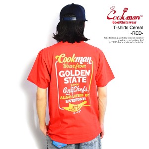 COOKMAN クックマン T-shirts Cereal -RED- メンズ Tシャツ 半袖 アメリカ 西海岸 ストリート atftps