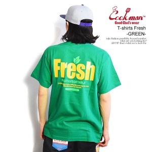 COOKMAN クックマン T-shirts Fresh -GREEN- メンズ Tシャツ 半袖 アメリカ 西海岸 ストリート atftps