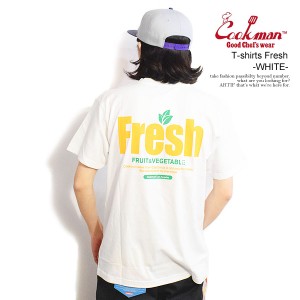 COOKMAN クックマン T-shirts Fresh -WHITE- メンズ Tシャツ 半袖 アメリカ 西海岸 ストリート atftps