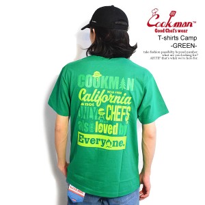 COOKMAN クックマン T-shirts Camp -GREEN- メンズ Tシャツ 半袖 アメリカ 西海岸 ストリート atftps