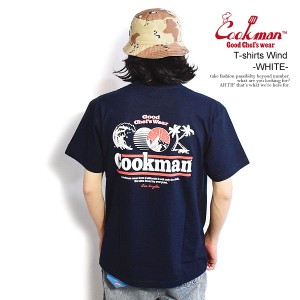 COOKMAN クックマン T-shirts Wind -NAVY- メンズ Tシャツ 半袖 アメリカ 西海岸 ストリート atftps