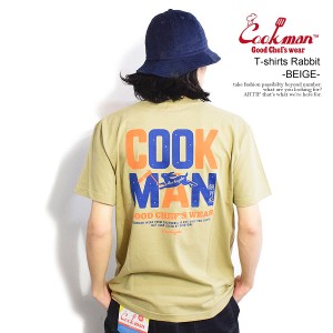 COOKMAN クックマン T-shirts Rabbit -BEIGE- メンズ Tシャツ 半袖 アメリカ 西海岸 ストリート atftps