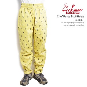 COOKMAN クックマン Chef Pants Skull Beige -BEIGE- メンズ パンツ シェフパンツ イージーパンツ ストリート atfpts