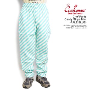COOKMAN クックマン Chef Pants Candy Stripe Mint -PALE BLUE- メンズ パンツ シェフパンツ イージーパンツ ストリート atfpts