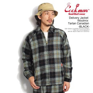 COOKMAN クックマン Delivery Jacket Woolmix Tartan Canadian Black -BLACK- メンズ ジャケット デリバリージャケット アウター atfjkt