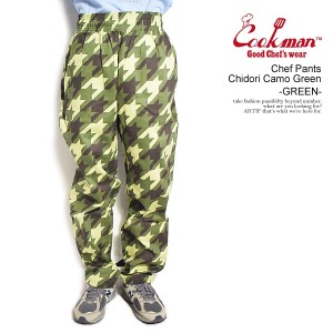 COOKMAN クックマン Chef Pants Chidori Camo Green -GREEN- メンズ パンツ シェフパンツ イージーパンツ ストリート atfpts