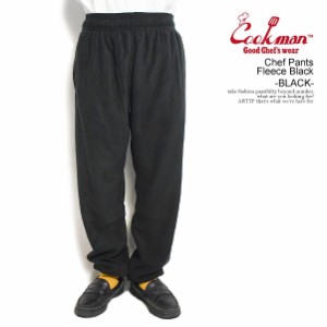 COOKMAN クックマン Chef Pants Fleece Black -BLACK- メンズ パンツ シェフパンツ イージーパンツ フリース ストリート atfpts