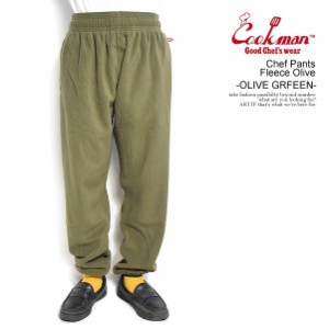 COOKMAN クックマン Chef Pants Fleece Olive -OLIVE GREEN- メンズ パンツ シェフパンツ イージーパンツ フリース ストリート atfpts