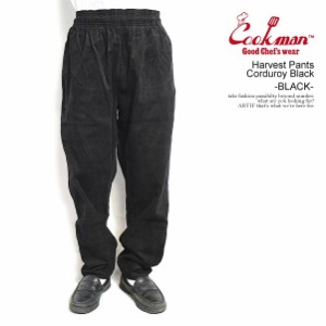 COOKMAN クックマン Harvest Pants Corduroy Black -BLACK- メンズ パンツ シェフパンツ ハーヴェストパンツ atfpts