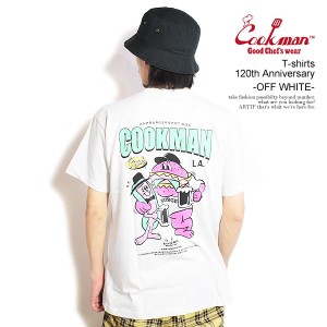 COOKMAN クックマン T-shirts 120th Anniversary -OFF WHITE- メンズ Tシャツ 半袖 アメリカ 西海岸 シェフウェア ストリート atftps