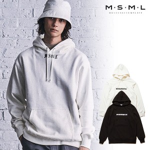 60％OFF SALE セール MSML エムエスエムエル BLACK LETTER HOODIE メンズ パーカー 送料無料 msml atftps