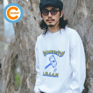 【ARTIF Original】 Cruisin' クルージン HAMMER CRASH L/S T-SHIRT -WHITE- メンズ Tシャツ ロンT オリジナルブランド atftps