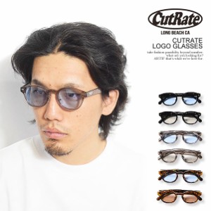 CUTRATE カットレイト CUTRATE LOGO GLASSES cutrate メンズ サングラス ボストン ウェリントン カラーレンズ ストリート atfacc
