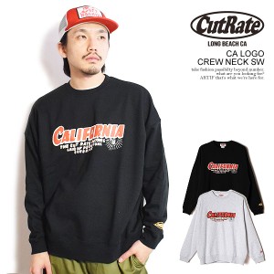 CUTRATE カットレイト CUTRATE CA LOGO CREW NECK SW cutrate メンズ スウェット トレーナー クルーネック 送料無料 atftps