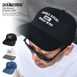 DOUBLE STEAL ダブルスティール Old School 6 Panel CAP メンズ キャップ ローキャップ ストリート atfcap