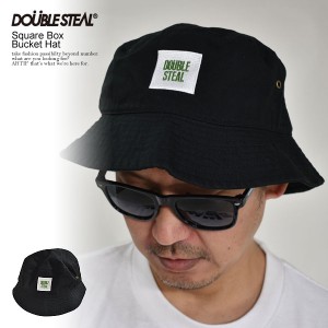 DOUBLE STEAL ダブルスティール Square Box Bucket Hat メンズ ハット バケットハット ストリート atfcap