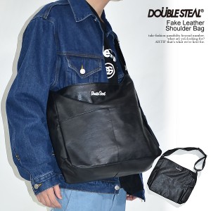 DOUBLE STEAL ダブルスティール Fake Leather Shoulder Bag メンズ バッグ ショルダーバッグ フェイクレザー ストリート atfacc