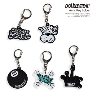 DOUBLE STEAL ダブルスティール Acryl Key holder メンズ キーホルダー キーリング アクリルキーホルダー ストリート atfacc