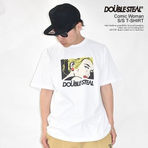 50% OFF SALE セール　DOUBLE STEAL ダブルスティール Comic Woman S/S T-SHIRT メンズ Tシャツ 半袖 atftps