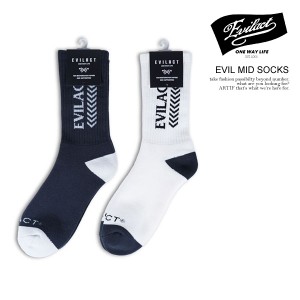 EVILACT イーブルアクト EVIL MID SOCKS メンズ ソックス ハイソックス 靴下 ミドルソックス ストリート atfacc