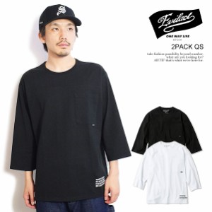 EVILACT イーブルアクト 2PACK QS メンズ Tシャツ 7分袖 パックTシャツ 2枚入り 送料無料 ストリート atftps