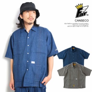 30％OFF SALE セール FAT エフエーティー CANSECO メンズ シャツ 半袖 ビッグシルエット キューバシャツ 送料無料 ストリート atftps