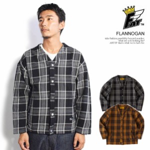 30％OFF SALE セール FAT エフエーティー FLANNOGANメンズ 長袖 スウェット カーディガン カットソー ストリート atftps