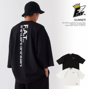 FAT エフエーティー GUNNER メンズ Tシャツ 7分袖 クルーネックTシャツ カットソー ヘビーオンス 送料無料 ストリート atftps