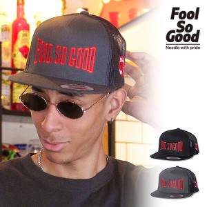 2024 夏 先行予約 6月上旬〜中旬入荷予定 Fool So Good フールソーグッド LOSER FLAT VISOR MESH CAP メンズ キャップ atfcap