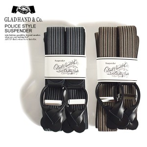 GLAD HAND グラッドハンド POLICE STYLE - SUSPENDER メンズ サスペンダー クラシック 送料無料 ストリート atfacc