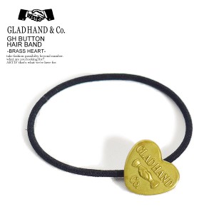 GLAD HAND グラッドハンド GH BUTTON HAIR BAND-BRASS -HEART- メンズ コンチョ ヘアバンド ヘアゴム ストリート gladhand atfacc