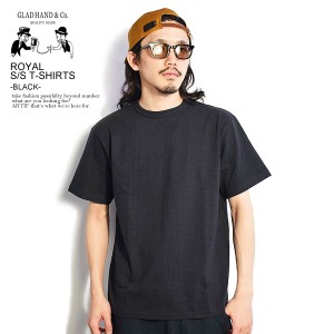 GLAD HAND グラッドハンド ROYAL S/S T-SHIRTS -BLACK- メンズ Tシャツ 半袖 クルーネック ROYAL CLASS 送料無料 ストリート arttps