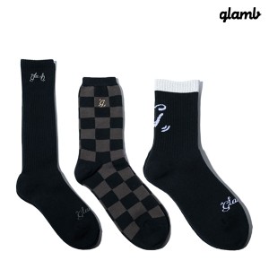 2024 夏 先行予約 6月上旬〜中旬入荷予定 glamb グラム Logo Socks Set ロゴソックスセット 靴下 キャンセル不可 atfacc