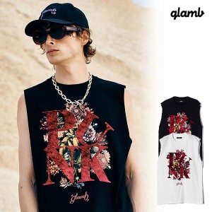 2024 夏 先行予約 5月下旬〜6月上旬入荷予定 glamb グラム Punk Bouquet Sleeveless T-Shirt Tシャツ 送料無料 atftps