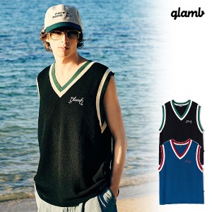 2024 夏 先行予約 4月下旬〜5月上旬入荷予定 glamb グラム Tilden Knit Vest チルデンニットベスト 送料無料 atftps