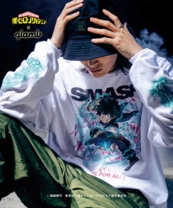 glamb×僕のヒーローアカデミア glamb グラム Izuku Midoriya Long Sleeves T ロンT コラボ atftps