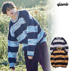 2023 冬 先行予約 12月下旬〜1月上旬入荷予定 glamb グラム Switched Border Knit ニット 送料無料 キャンセル不可 atftps