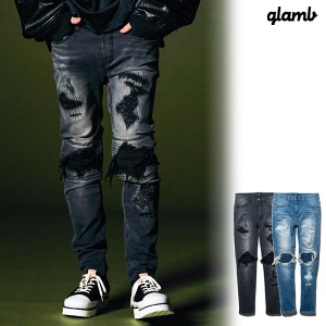 glamb グラム Damaged Biker Skinny Denim パンツ 送料無料 atfpts