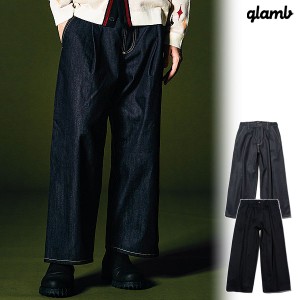 2023 冬 先行予約 12月上旬〜中旬入荷予定 glamb グラム Tuck Raw Denim パンツ 送料無料 キャンセル不可 atfpts