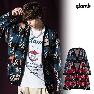 2024 春 先行予約 3月下旬〜4月上旬入荷予定 glamb グラム Initial Border Cardigan イニシャルボーダーカーディガン カーディガン atftp