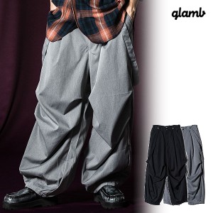 2024 春 先行予約 2月上旬〜中旬入荷予定 glamb グラム Suspender Knee Tuck Slacks サスペンダーニータックスラックス パンツ atfpts