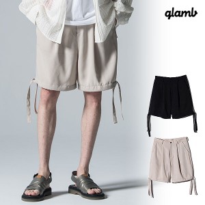 2024 春 先行予約 3月上旬〜中旬入荷予定 glamb グラム Taped Short Slacks テープドショートスラックス ショートパンツ 送料無料 atfpts