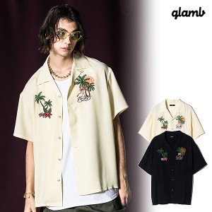 glamb グラム Palm Tree Shirts パラダイスオープンカラーシャツ シャツ 送料無料 atftps